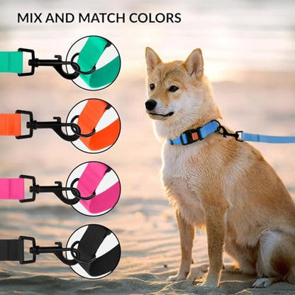 Heavy Duty Waterproof Dog Collar, PVC-Coated Nylon (Red, 14-18) - color: Red, size: Neck Fit 14"-18"
