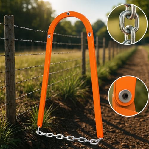 Fence Wire Fixer Tool, Heavy Duty Fence Stretcher Repair Tool Made of High-Carbon Steel, Fence Wire Tightener Tool for Barbed, Wire Tensioner, Barbed Wire Fence Tensioner and Repair Tool