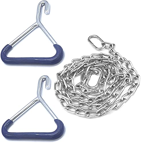 Durable OB Handle Apparatus 2 OB Handle with 45 Inch Chain, Goat, Cow, Cattle Delivery Instruments for Dairy Farm