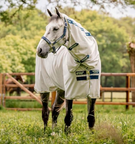 Horseware® Amigo® Bug Rug Fly Sheet 0g - Lunar Rock/Navy & Lime, 45 inches - color: Lunar Rock/Navy & Lime, size: 45 inches
