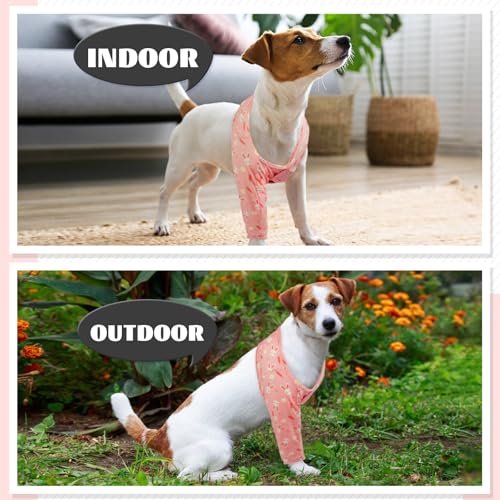 Dog No Lick Leg Sleeve Prevent Scratching Front Leg's Skin - color: Rabbit, size: S