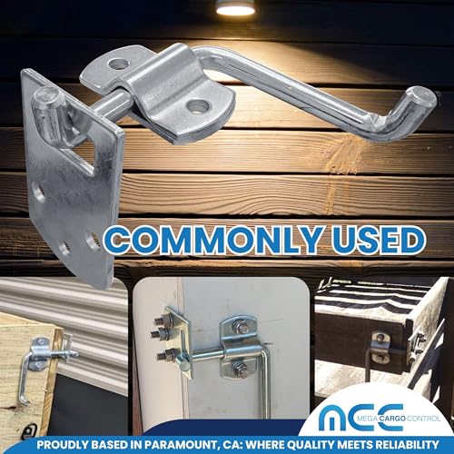 Mega Cargo Control Stake Bed Bracket – Corner Latch (Pack 8) - color: 8 Pack