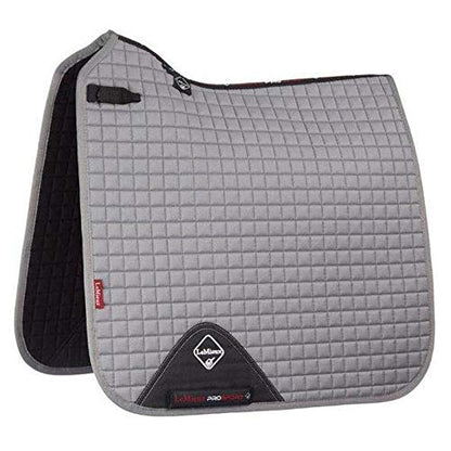 LeMieux Cotton Dressage Square - Grey - Large