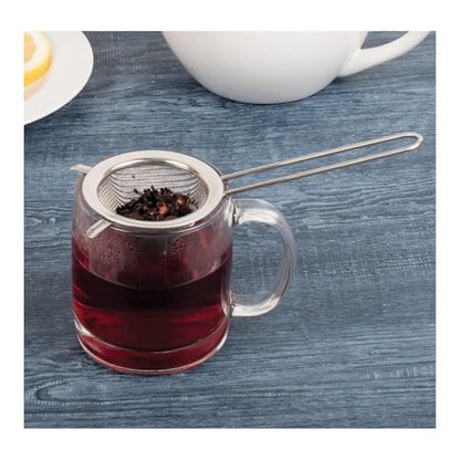 HIC Kitchen Double-Ear Conical Tea Strainer, 18/8 Stainless Steel, 3-Inch, For Straining Brewed Loose Leaf Tea And Mulled Beverages - color: Conical Infuser, size: Single