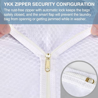 3 pcs Durable Honeycomb Mesh Laundry Bags for Delicates 3 Large (16" x 19") - size: 3 Large