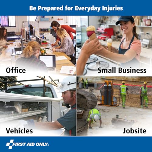 First Aid Only 6060 All-Purpose 10-Person Emergency First Aid Kit for Business, Worksite, Home, and Car, 57 Pieces - style: Aid Kit
