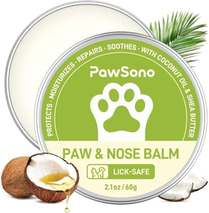 PawSono Lick-Safe Dog Paw & Nose Balm with Coconut Oil - size: 2.1 oz ( pack of 1)