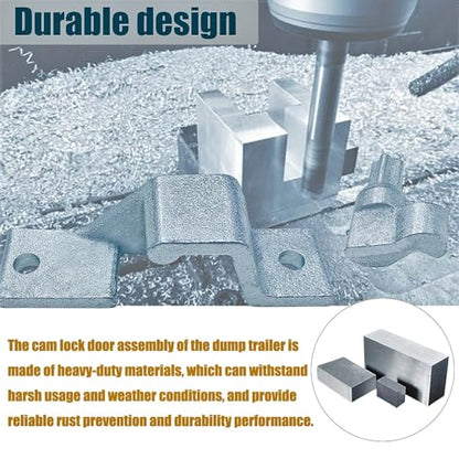 Fuoequl Trailer Hasp Bolt Kit for Trailer Cam Action Hasp - style: Trailer Cam bar Keeper