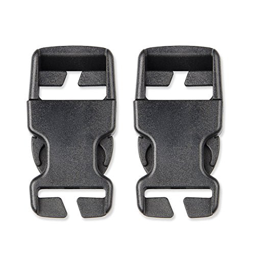 DYZD Plastic Buckle Repair Kit Quick Release Buckles No Sewing Required for Backpack Bag (25 mm, 2pcs Black) - color: 2pcs Black