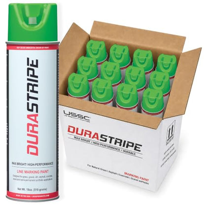 Inverted Utility Marking Spray Paint 18oz (Florescent Green) - color: Florescent Green