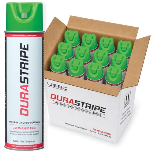 Inverted Utility Marking Spray Paint 18oz (Florescent Green) - color: Florescent Green