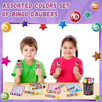 Crtiin 30 Pack Bingo Daubers Dot Markers, 30 Colors Bulk Kids Art