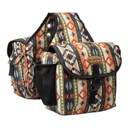 Weaver Equine Trail Gear Saddle Bags - color: Teal, size: 11" x 4" x 8.5"