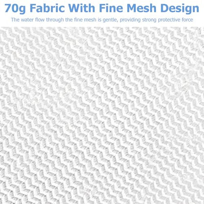 4 Pcs Mesh Laundry Bags for Delicates - 20" x 16" 70G Fine Mesh with Manual-Lock Zipper, Wash Bags for Lingerie Bras Socks Jeans, Ideal for College Dorm Travel Home