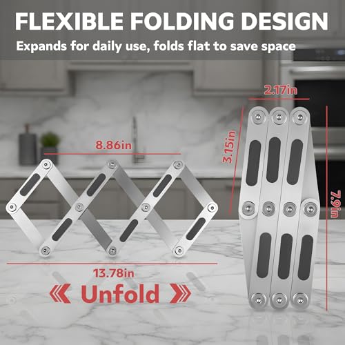 Water Bottle Drying Rack, Cup Drying Rack for Counter, Stainless Steel Tumbler Dryer Stand, Space-Saving Mug & Glass Drying Rack, Heavy-Duty Holder for Cups & Water Bottles (Silver – 10 Pegs) - color: Sliver – 10 Pegs