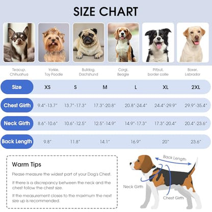 Queenmore Cold Weather Dog Coats Loft Reversible Winter Fleece Dog Vest Waterproof Pet Jacket Available in Extra Small, Small, Medium, Large Extra Large Sizes - color: Blue, size: Small