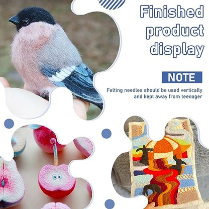 Mayboos Needle Felting Kit, 6"x6" Needle Felting Pad Tools