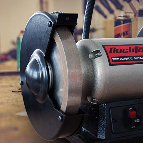BUCKTOOL 320 Grit 8-Inch CBN Grinding Wheel, 1-Inch Wide, 5/8-Inch Arbor - style: 320Grit, 1" Wide