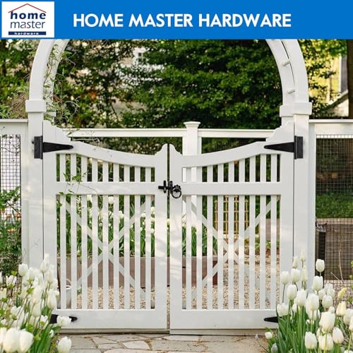 HOME MASTER HARDWARE 8" Heavy Duty Gate Hinges, 2 Pack T Strap Hinges - size: 8 in-2 Pack