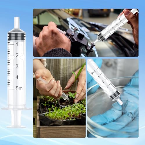 5ml Disposable Luer Slip Syringes Without Needles, 10-Pack - style: 5ml