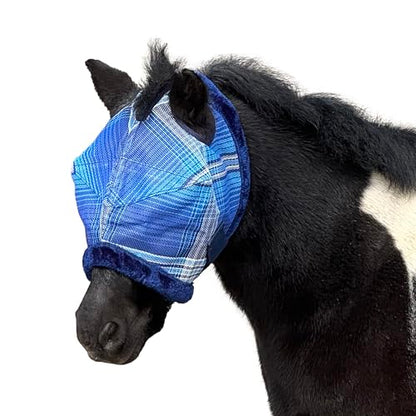 Kensington Protective Products MINI and Pony Fly MASK with Fleece Trim, Kentucky Blue, SMA - color: 181 - Kentucky Blue, size: A-Small
