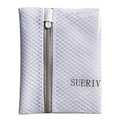 SUERIV Delicates Laundry Bag - 2 Pack Durable Honeycomb Mesh Lingerie Wash Bag - size: Set of 2(1M+1L)