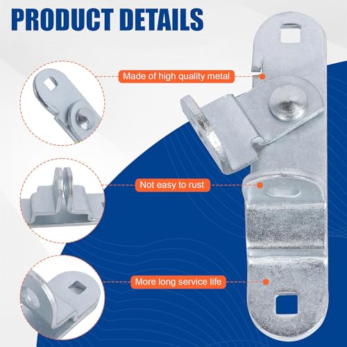 Fuoequl Cargo Trailer Door Latch hasp Ramp Locking Cam Lock Latch Keeper - style: Trailer Door Hasp 1pc