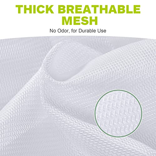 OTraki 2 Pack Mesh Laundry Bag 20x24 Inch Heavy Duty Laundry Fine Mesh Bags Dirty Clothes Drawstring Laundry Wash Bag Delicates Net Storage Travel Bag Don't Drying, Melting 140-176℉ White - size: 20 x 24 inch