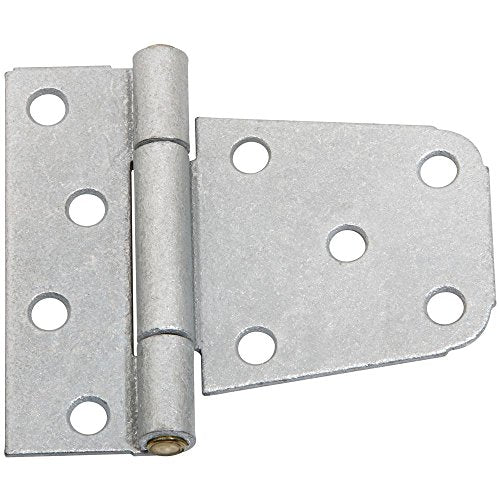 National Hardware Extra Heavy Gate Hinge, 3-1/2", Steel, 2-Pack, Galvanized | Auto-Close Action for Wood, Steel and Vinyl Gates; Weather-Resistant Finish, Left or Right Hand Mounting - color: Galvanized