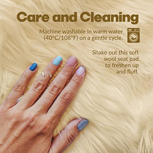Natural Medical Sheepskin Pad, Non-Slip Back, Natural, 17 x 17 in, 2 Pack - color: Natural, size: 17x17 Inch (Pack of 2)