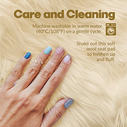 Natural Medical Sheepskin Pad, Non-Slip Back, Natural, 17 x 17 in, 2 Pack - color: Natural, size: 17x17 Inch (Pack of 2)