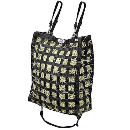 Derby Originals Superior Slow Feeder Horse Hay Bag with Super Tough Bottom and 1 Year Warranty - color: Black