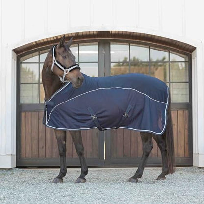 Equinavia Valkyrie Ultra Fleece Soft Padded Horse Halter Breakaway - color: Slate Grey/Black, size: Cob