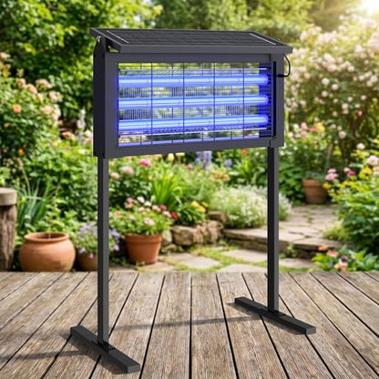 Solar Bug Zapper Outdoor with Stand, Waterproof Mosquito Zapper
