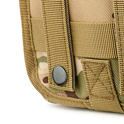 Scherber Premium IFAK Kit Trauma Pack | HSA/FSA Approved | SOF Tourniquet, QuikClot 4x4 HyFin Chest Seal, Israeli Bandage | Fully Stocked MOLLE Pouch for Gunshot, Bleeding, Major Wound Care (Camo) - color: Camouflage