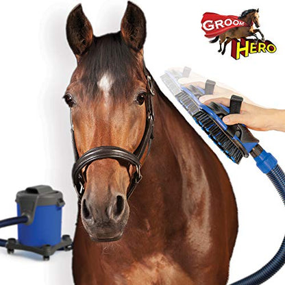 Vacuum Brush Kit for Horse Grooming – Cleaning Furniture, Carpets, and Auto Interiors – Great for All Pets