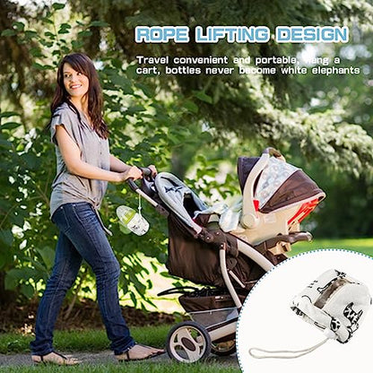 Baby Bottle Sleeve Infant Milk Bottle Pouch Thermal Cover Washable Anti Drop Baby Feeding Bottle Holder Glass Nursery Bottles Insulator Cover (Small,for 150ml bottles)