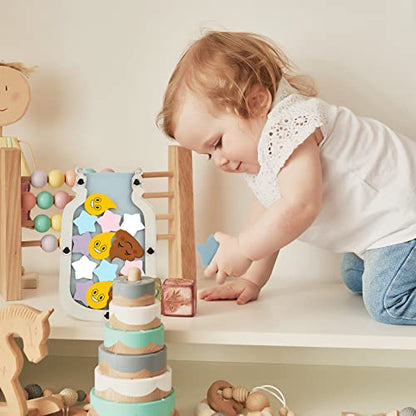 Qunclay Potty Training Jar with Stars for Toddlers,Fresh Style - style: Fresh Style