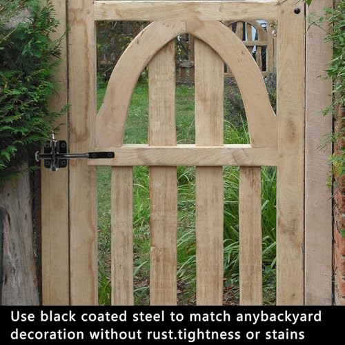 Self-Locking Gate Latch for Wooden Fence Pull String,