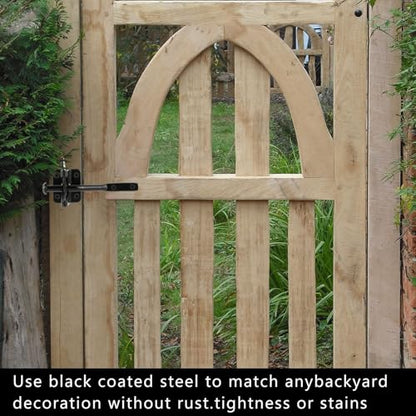 Self-Locking Gate Latch for Wooden Fence Pull String,