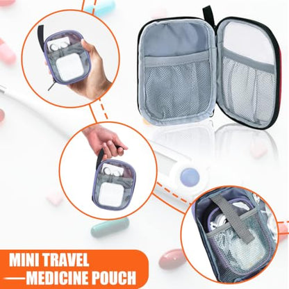 GDNasist Medicine Storage Bag, Medical Bag Pill Bottle Organizer Empty - color: Purple