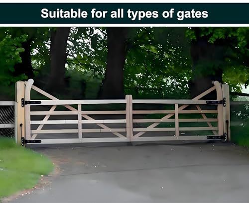 13" Heavy Duty Gate Hinges,900 Lbs Capacity,180° or 90° Smooth Open - size: Large