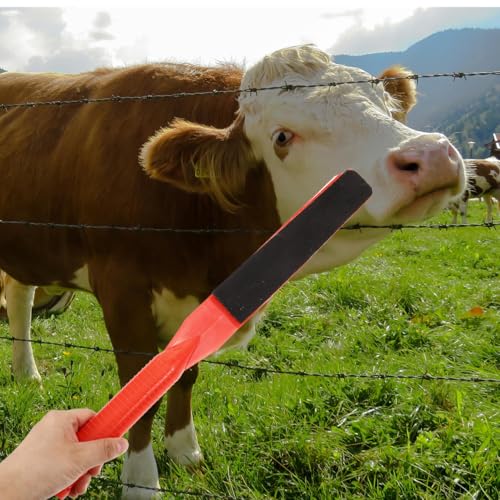 Kisangel Livestock Forcing Paddle Pig Show Stick Sheep Sorting Tool with Ergonomic Handle Lightweight 19.68 in Pasture Board for Gentle Animal Guidance