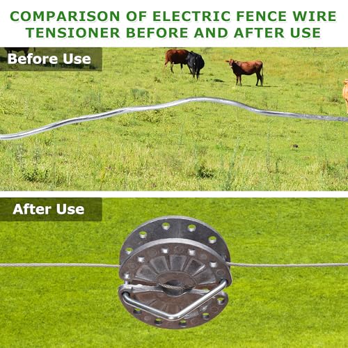 Electric Fence Wire Strainer Rapid Wire Tensioner, Fence Tightener 20Pack - style: 20Pcs Fence Tensioner
