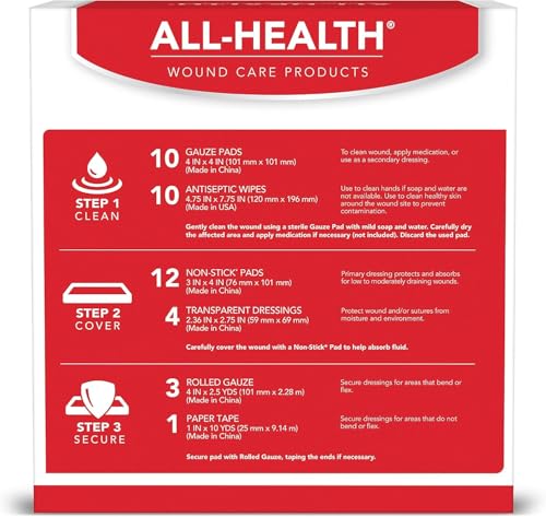 All Health Wound Care Kit & First Aid Kit, Everyday Essentials, 40 Pieces