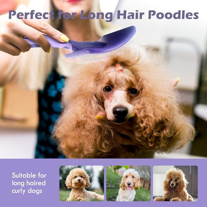 UXIETIN Dog Brush for Poodles,Grooming Brush for Dematting | Detangle Dog Brush for Poodles,German Shepherd Hair,Pitbulls,Yorkies,Labrador Retriever,for Grooming and Bathing