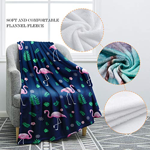 Jekeno Flamingo Gifts Blanket Tropical Throw Blanket - color: Flamingo4, size: 50"x60"