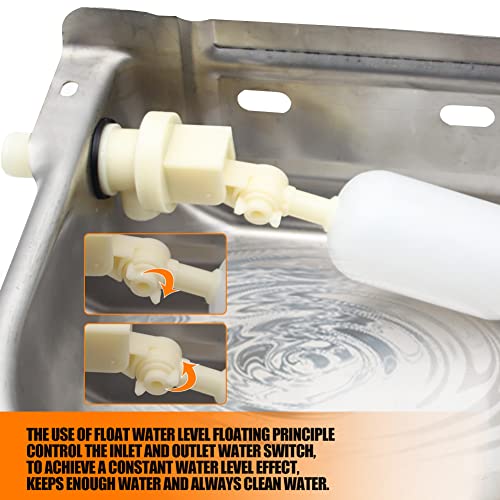 Automatic Livestock Water Bowl Float Valve Self-Filling Dog Goat Chicken