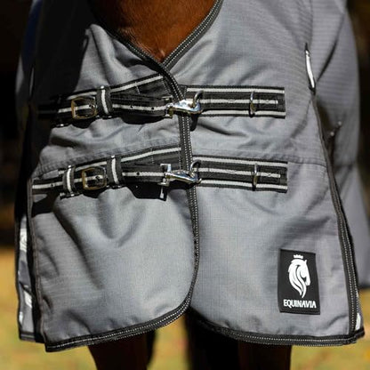 Equinavia Arktis Regular Neck Turnout Sheet - Carbon Gray - 72 in - color: Carbon Gray, size: 72 in