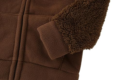 Toddler Winter Coats Baby Boys Girls Fuzzy Sherpa Fleece Jackets - color: Z-coffee, size: 2-3T